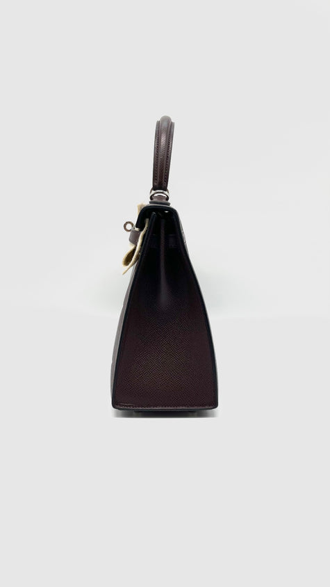 Brand New. Hermes Kelly 25 Casaque Etoilee Rouge Sellier/Noir/Rose Darling PHW. WHT319BI|10212