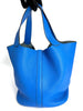 Preowned. Hermes Picotin 26 Blue France Togo. PC074|3732