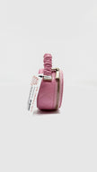 Unused. Chanel Ruched Oval Top Handle Pink GHW. 32021710|5140