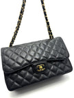 Preowned. Chanel Jumbo Double Flap Caviar Black GHW. 28375805|17127