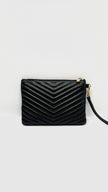 Preowned. YSL Cassandre Matelasse Tablet Pouch Black GHW. P183790390413|10862