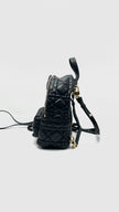 Preowned. Dior Cannage Backpack Mini Black Lambskin GHW. 62MA0251|16734