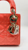 Brand New. Lady Dior Mini Orange Patent 10-MA-1221|9921