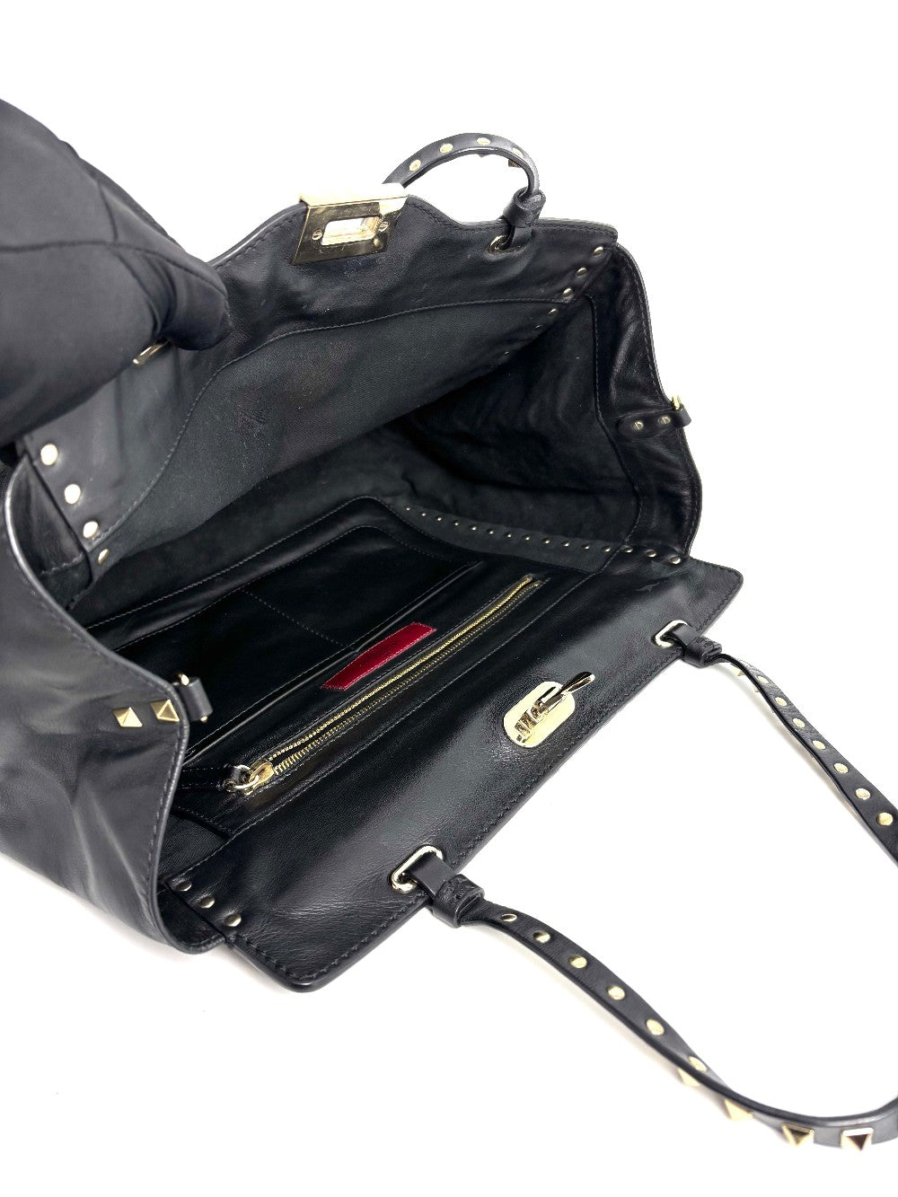 Preowned. Valentino Two Way Black GHW|12349