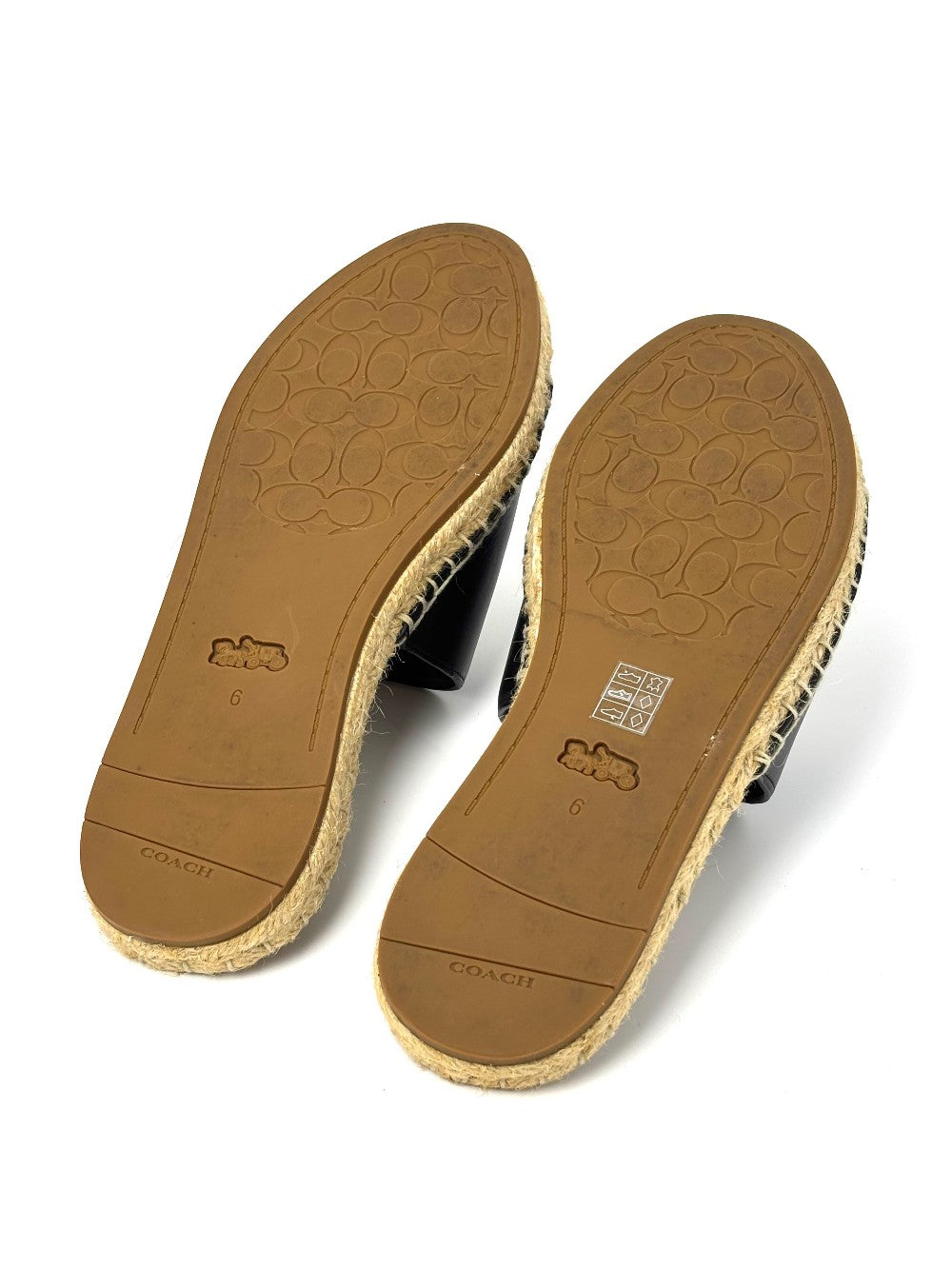 Preowned. Coach Slides Black. 36|8942