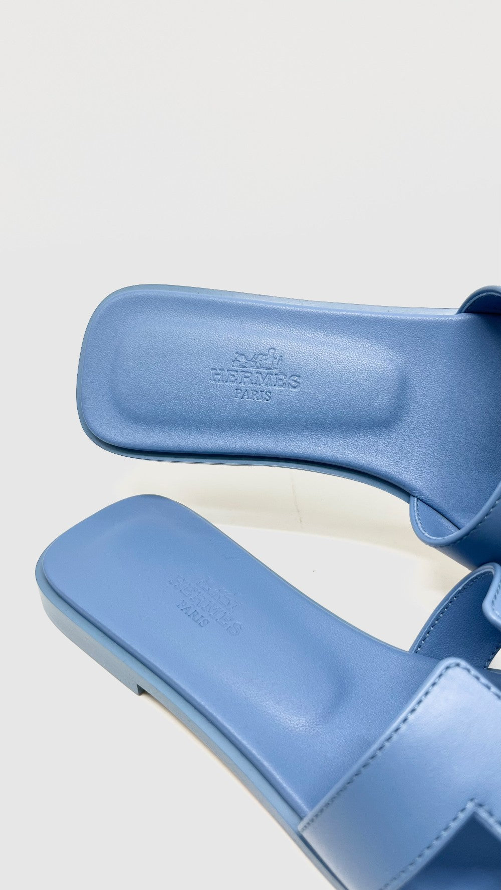 Brand New. Hermes Oran Sandals Blue. 36.5|11605