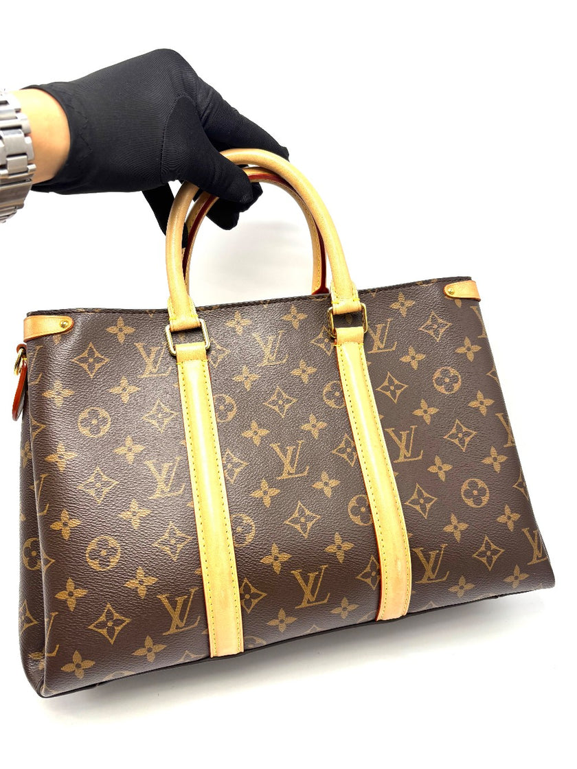 Preowned. LV Soufflot Monogram Canvas MM GHW Microchip|17996