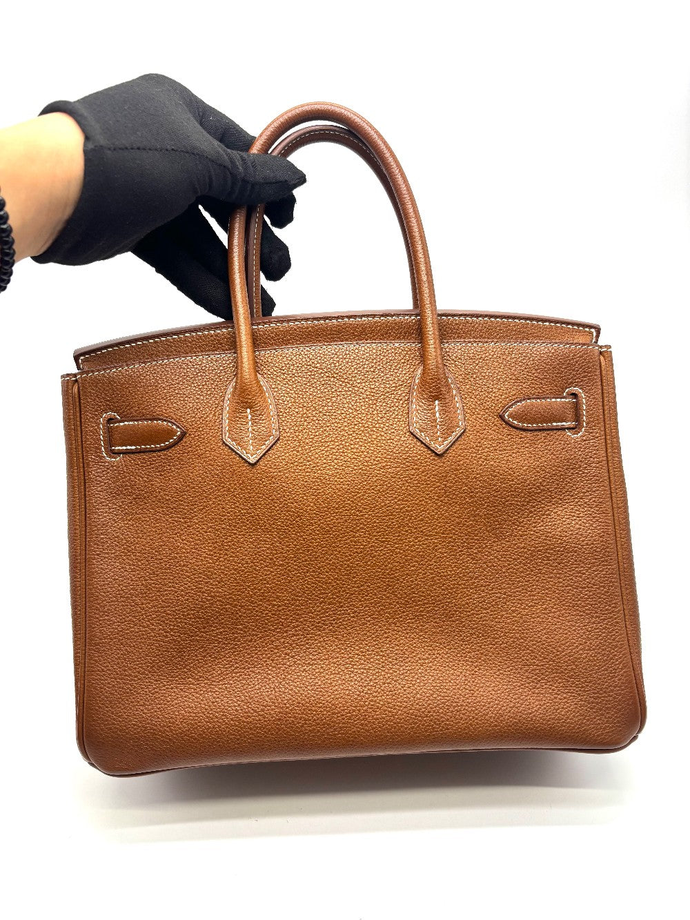 Like New. Hermes 3 in 1 Birkin 30 Fauve Barenia Faubourg and Toile GHW. UAS791NF|17449