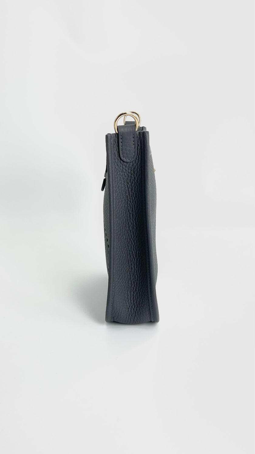 Brand New. Hermes Evelyne TPM Gris Mysty. WMM011SN|3818