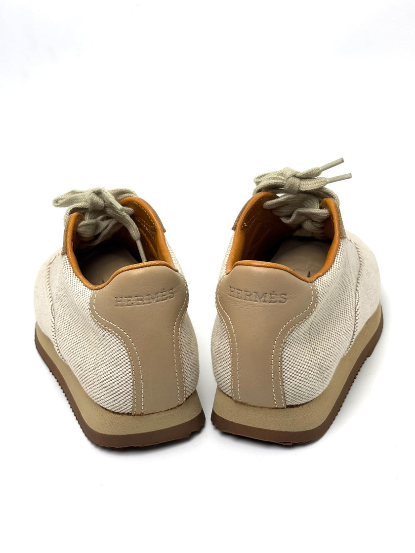 Unused. Hermes Sneakers Beige. 35.5|6450
