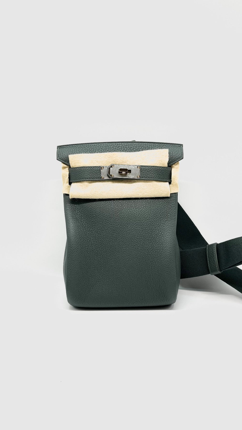 Unused. Hermes Hac A Dos PM Veau Togo Vert Mangrove PHW. KFI171204|9786