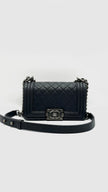 Preowned. Chanel Leboy Small Dark Gray Caviar Ruth HW. 26595963|15907