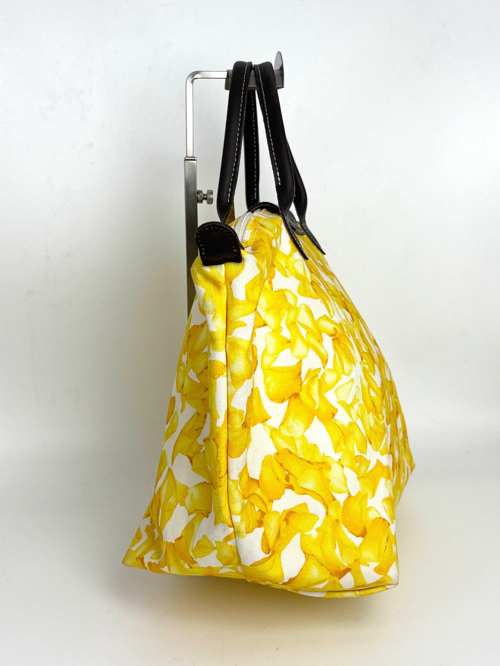 [SALE] Preowned. Longchamp Tote Yellow Canvas|11381