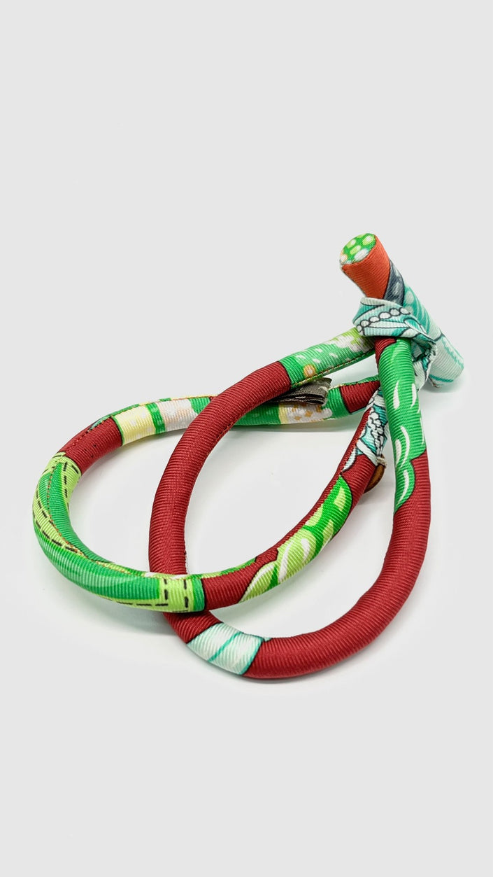 Brand New. Hermes Bride Silk Bracelet|9593