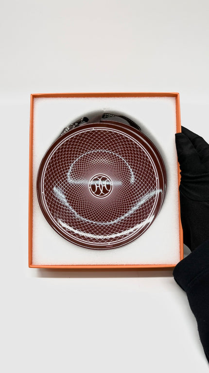 Brand New. Hermes H DECO Bread n Butter Maroon|10503