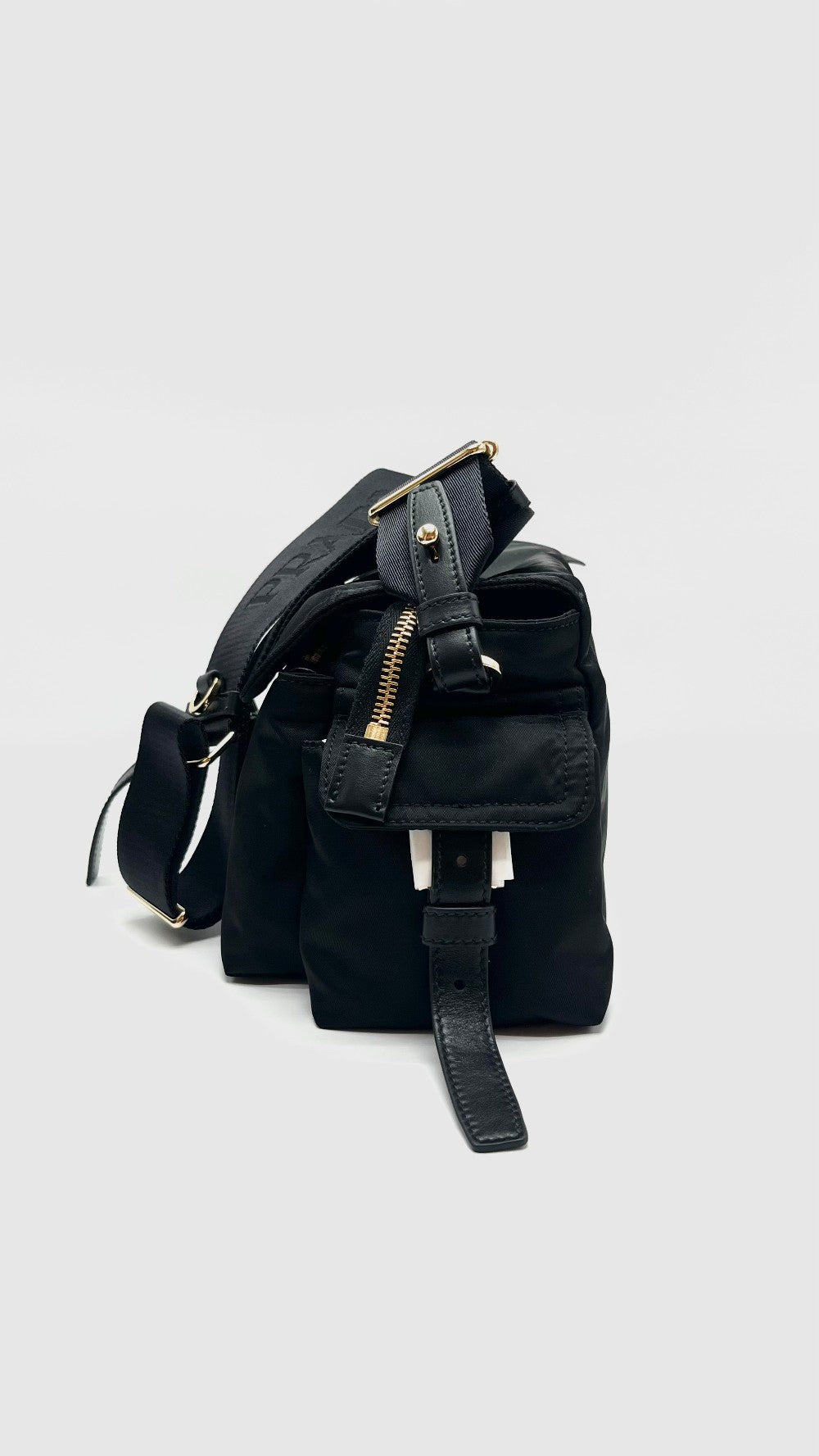 Brand New. Prada Medium Explore Shoulder Bag Black Nylon GHW. 290|16773