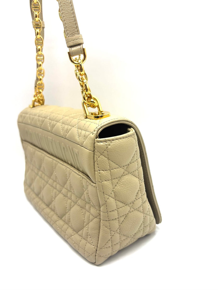 Like New. Dior Caro Medium in Corda Calfskin GHW.62MA0252|17888