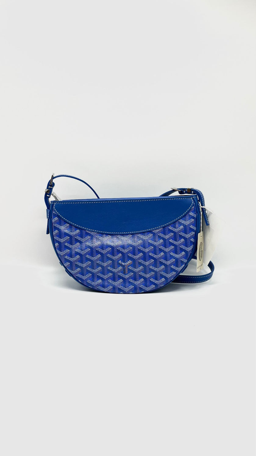 Brand New. Goyard Hirondelle Blue|11816