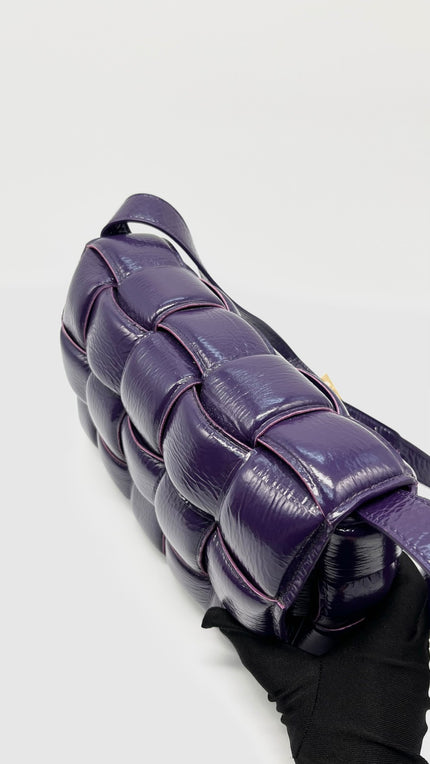 Like New. Bottega Veneta Padded Cassette Bag Purple|15057