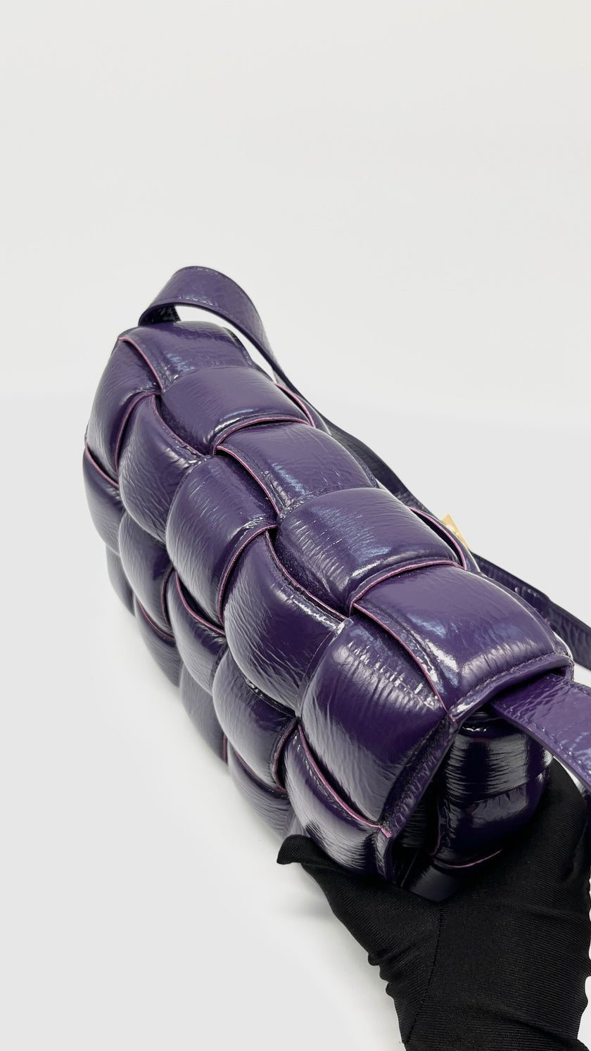 Like New. Bottega Veneta Padded Cassette Bag Purple|15057