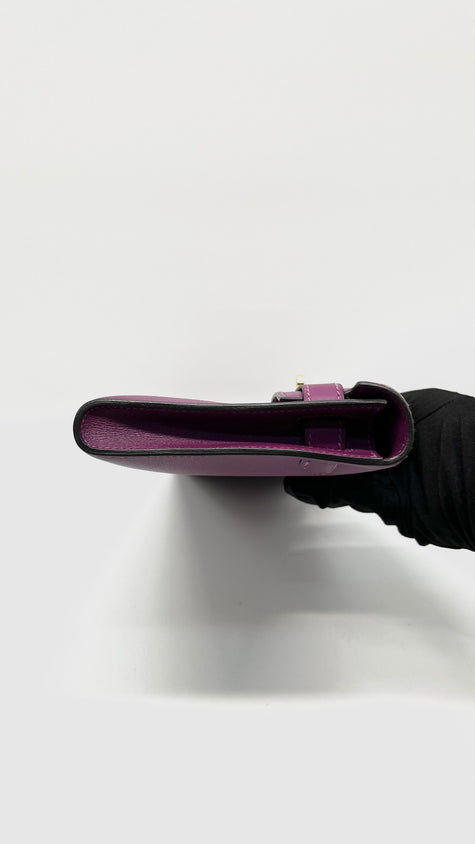 Preowned. Hermes Kelly Cut Anemone Swift GHW. DST006HP|14317