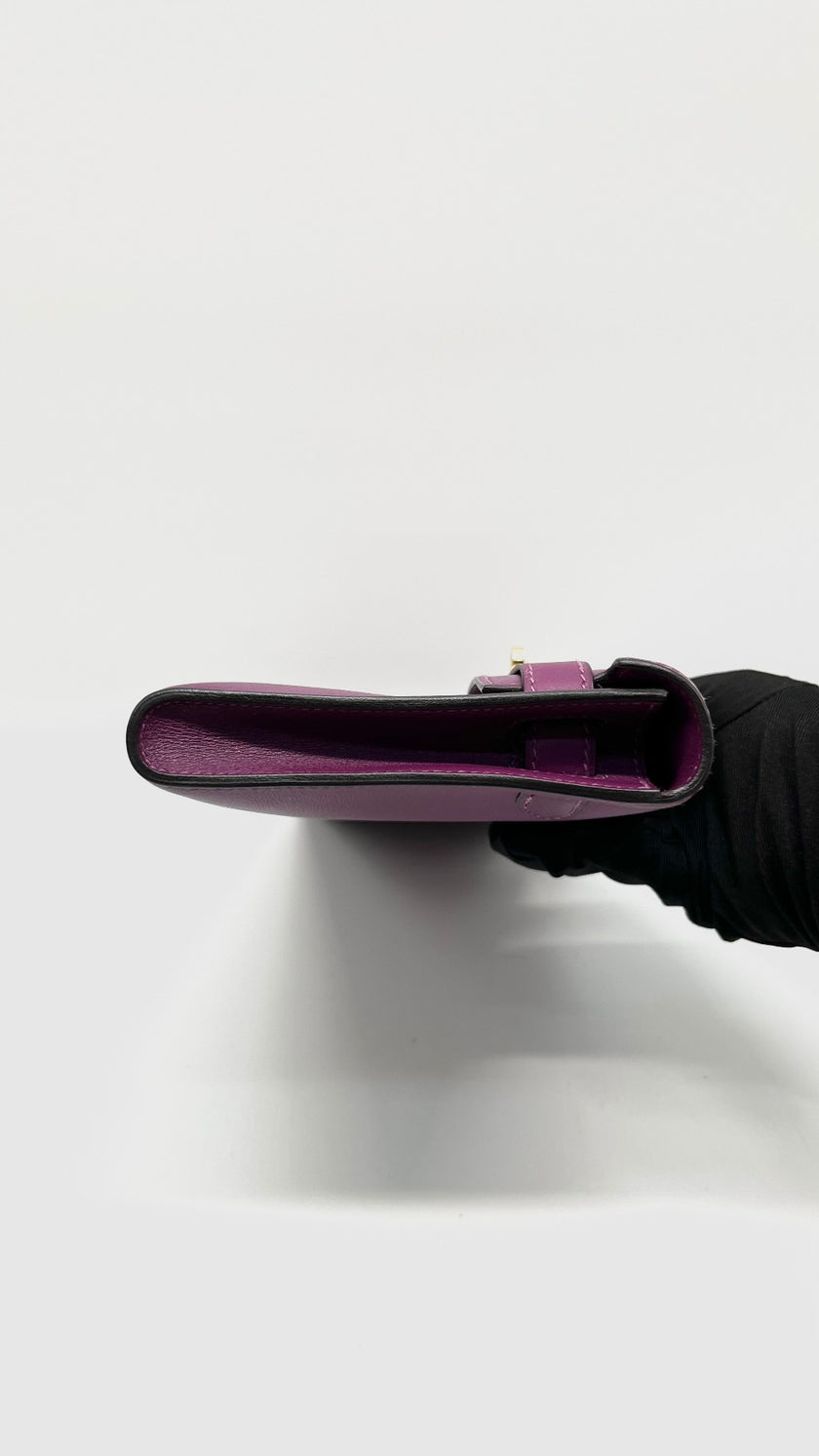 Preowned. Hermes Kelly Cut Anemone Swift GHW. DST006HP|14317