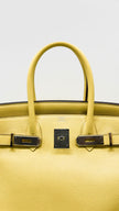 Preowned. Hermes Birkin 30 Jaune De Naples. DHA96KM|7702