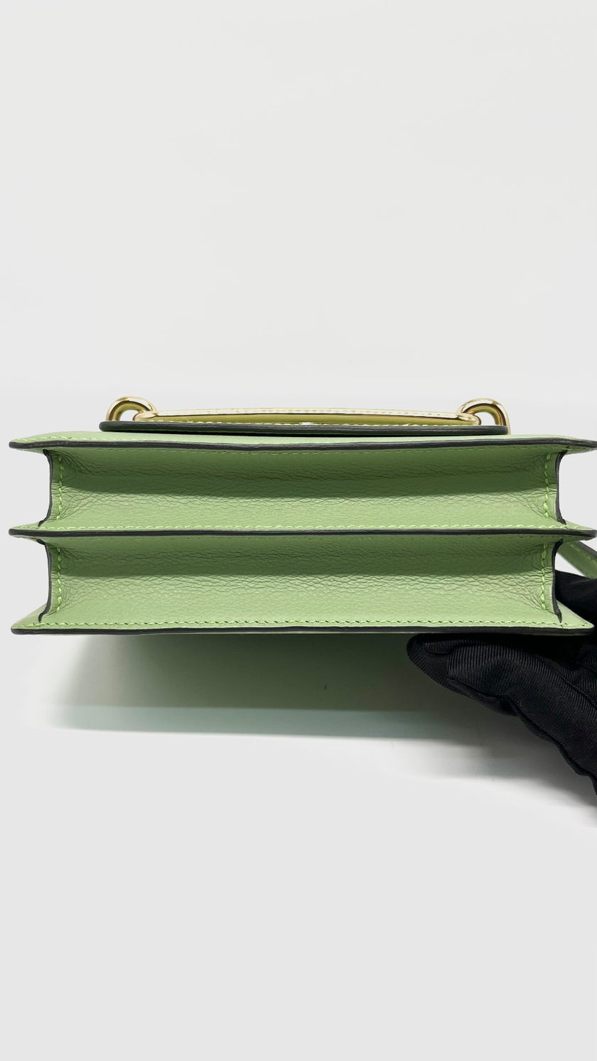 Unused. Hermes Roulis 18 Vert Criquet Evercolor GHW. YHA010GT|12269