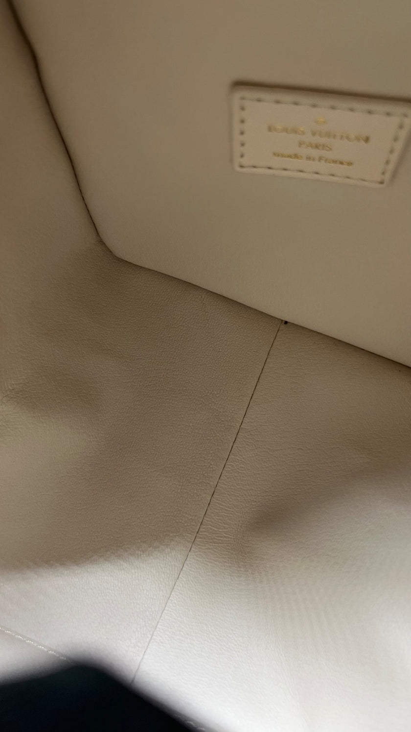 Brand New. LV Square Cube Croc White|5209