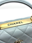 Unused. Chanel Trendy CC Top Handle Light Blue GHW. E5GKH6T8|17124