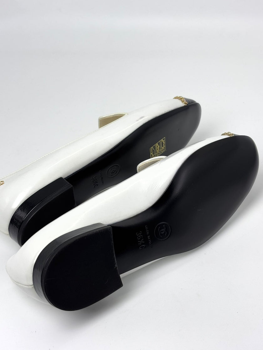 Brand New. Chanel Slip On White. 36.5|7659