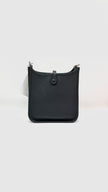 Preowned. Hermes Evelyne TPM Epsom Blue Nuit. AMM004BY|9767