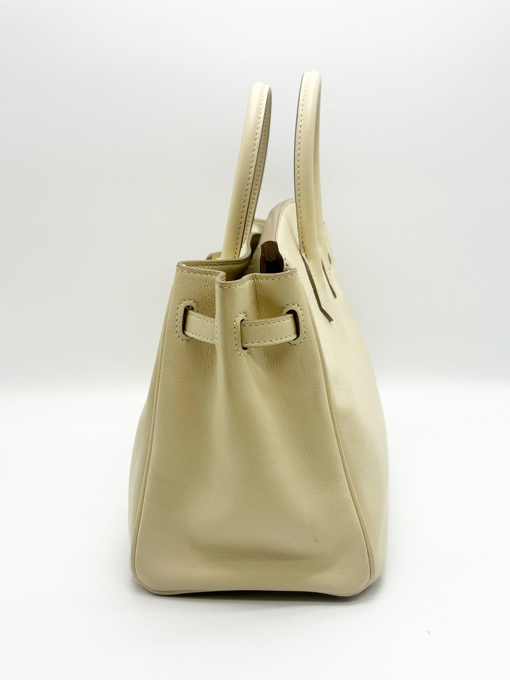 Preowned. Hermes Birkin 25 Craie Swift GHW. XCT914IZ|17812
