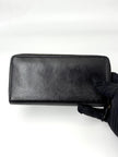 Preowned. Prada Zip Long Wallet Black|7016