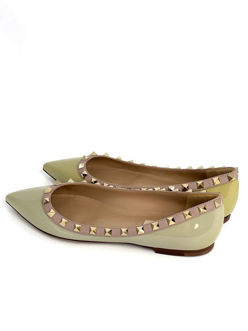 Brand New. Valentino Flats Gray. 36.5|8418