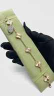 Brand New. VCA Vintage Alhambra 5 Motifs YG Guilloche. JP649304|15636