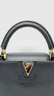 Preowned. LV Capucines BB Black GHW|12213