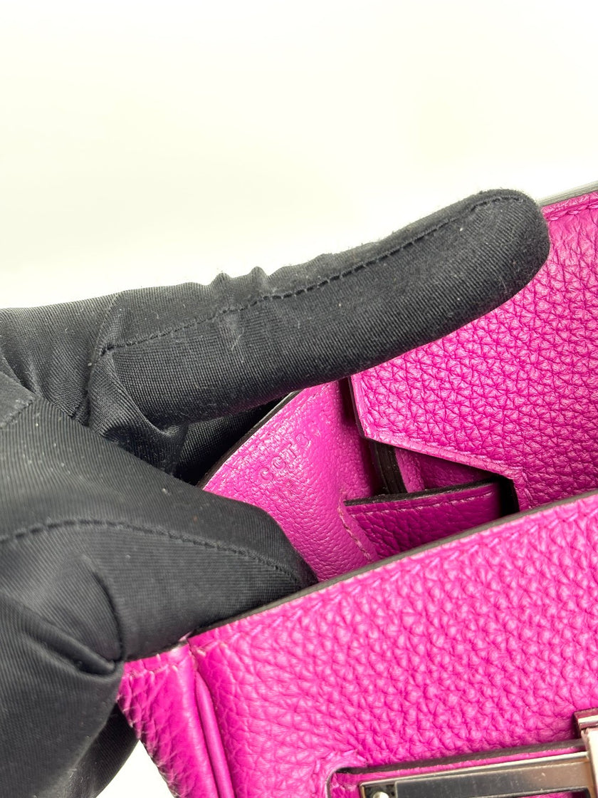 Preowned. Hermes Birkin 30 Magnolia. CCT366TF|3706