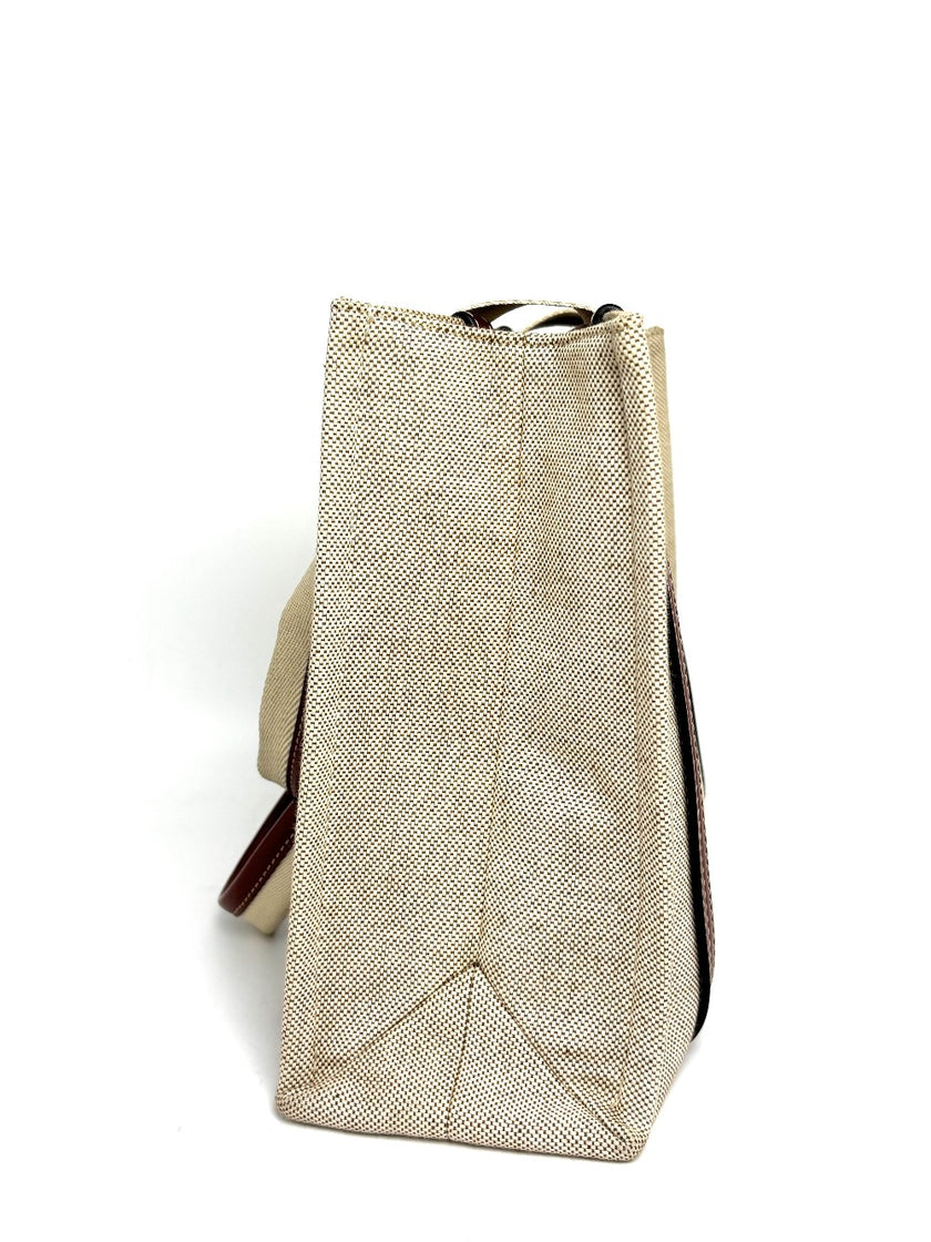 [SALE] Preowned. Chloe Woody Medium White/Brown|11105