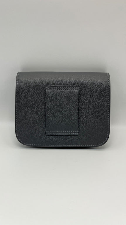 Brand New. Hermes Constance Slim Ardoise Evercolor GHW. KAK004MM|5406