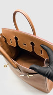 Preowned. Hermes Birkin Hac 32 Gold Epsom GHW. P26M|14035