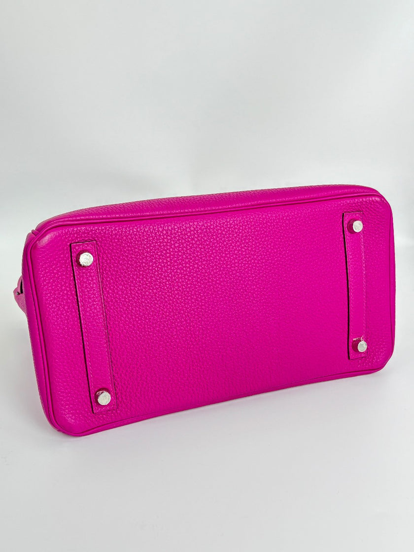 Preowned. Hermes Birkin 30 Magnolia. CCT366TF|3704