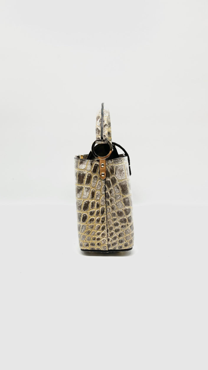 Preowned. LV Capucines Mini Himalayan GHW. Microchip|13820