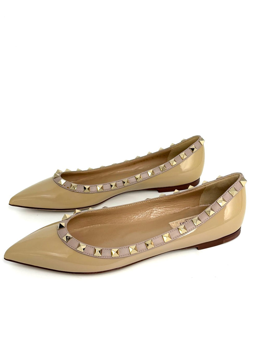 Brand New. Valentino Flats Nude. 36.5|8445