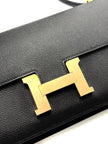 Brand New. Hermes Constance Elan Black Epsom RGHW. WMS658IP|8824