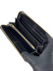 Preowned. Prada Zip Long Wallet Black|7020