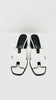 Brand New. Hermes Helia Low Heel White. 39.5|10550