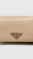 Preowned. Prada 1BP021 Cipria Beige Vitello Move Leather Chain Wallet Crossbody Bag GHW|11248