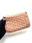 Like New. Goyard Plumet Pocket Wallet Rose Poudre SHW. ADM020226|17166