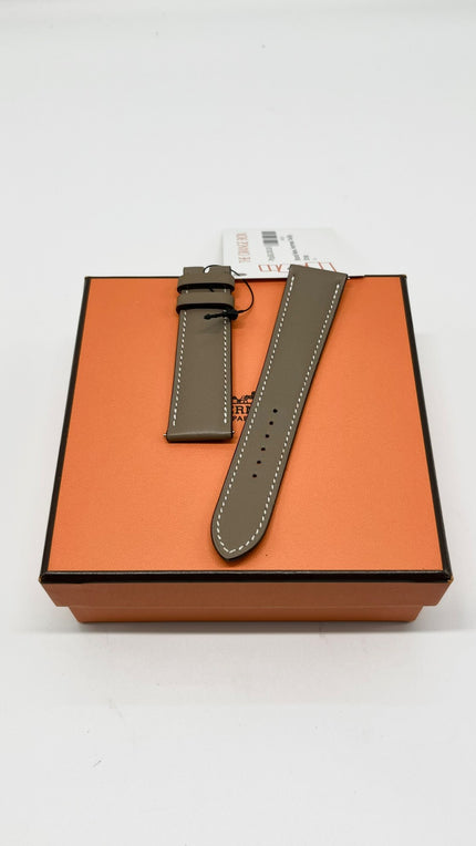 Brand New. Hermes H Heure Watch Strap Gold/Etoupe|9448